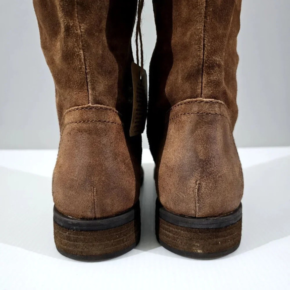 NEW Born Borman Over The Knee Boot Womens 7 Copper Suede Tall Round Toe Fall - Picture 9 of 15